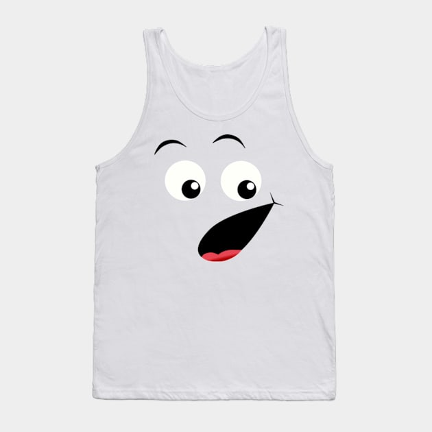 Emoji - surprised face Tank Top by Aurealis